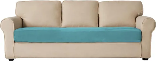 Vista 30 de Fundas de cojín de terciopelo para sofá, fundas de cojín individuales elásticas, antideslizantes, protector de muebles lavable, fundas de cojín