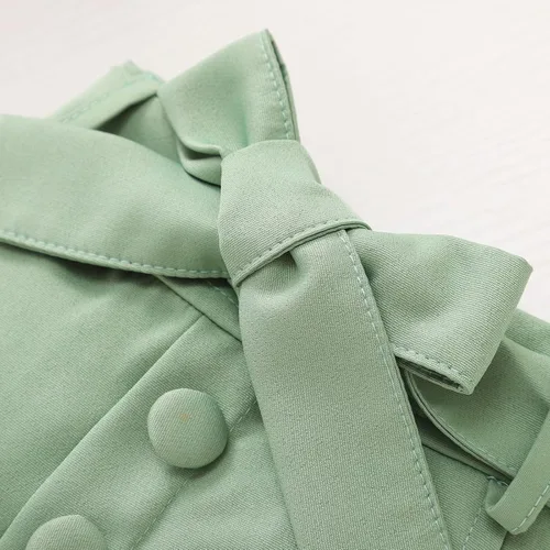 Vista 4 de Conjunto de ropa de 2 piezas con falda para bebés y niñas pequeñas, 1T, 2T, 3T, 4T, 5T, 6T, estampado floral, hombros descubiertos y faldas