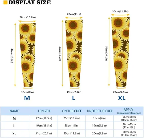 Vista 3 de FOR U DESIGNS 2 pares de mangas deportivas para mujeres y hombres mangas de compresión refrescantes para brazos