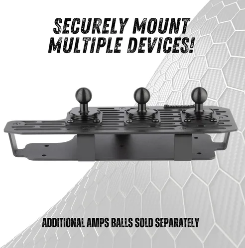Vista 3 de Soporte de teléfono Bulletpoint RubiGrid de metal para salpicadero Compatible con Toyota Tundra 2022+ y Toyota Sequoia 2023+ (Compatible con Magsafe)