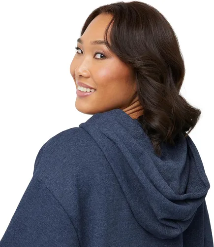 Vista 4 de Hanes EcoSmart - Sudadera con capucha de forro polar, sudadera de algodón para mujer, bolsillo Kanga