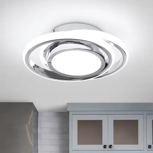 Vista 15 de CANEOE Lámpara de Techo LED Pequeña y Moderna, Dorada Redonda, Accesorios de Luz de Pasillo para Techos, Lámparas de Techo Interiores para Pasillo