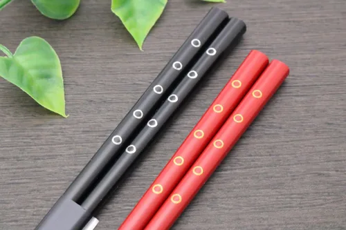 Vista 3 de Ishida WABIYORI 60181 Tsukiyama - Palillos para parejas, incluye soporte para palillos