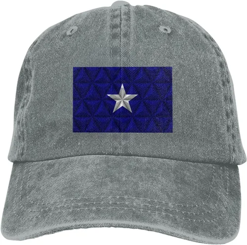 Vista 9 de Bonnie Blue Flag with Polygon Effect Baseball Cap for Men Women Hats Adjustable Vintage Cowboy Hat Dad Caps