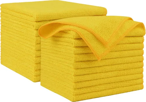 Vista 41 de AIDEA - Paño de limpieza de microfibra, 10 unidades, toallas de microfibra negras, 12 x 12 pulgadas Microfiber Towels for Cars, Wash Cloths, Lint
