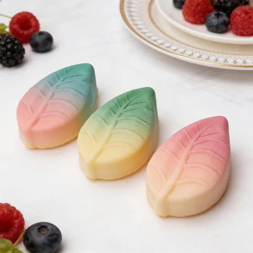 Vista 9 de Moldes de hojas de silicona, moldes de mousse en forma de hojas de 6 cavidades para chocolate, dulces, pudín, mousse, pasteles, decoración