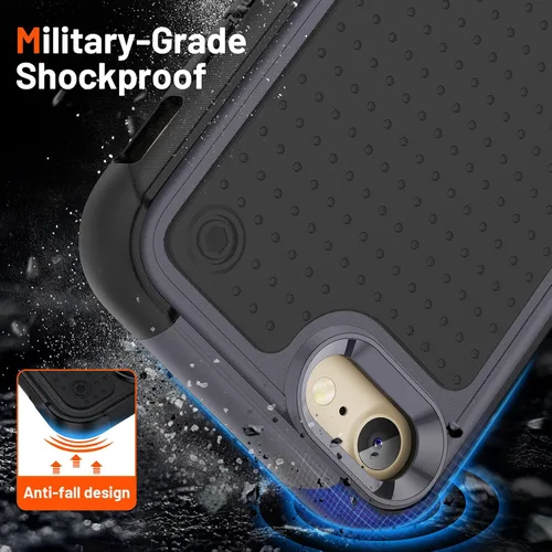 Vista 254 de Jeylly Funda para iPhone SE/Funda para iPhone 5S, Exterior de Plástico Duro que Absorbe Golpes + Interior de Silicona de Goma Defensor contra