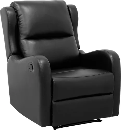 Vista 7 de Lexicon Silla reclinable manual, sillón reclinable de pared, piel sintética Negro