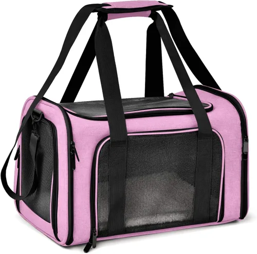 Vista 9 de Transportador Henkelion para Gatos y Perros Portador de Mascotas para Gatos / Perros Pequeños / Medianos Cachorros (Hasta 15lbs), Portador de Perros