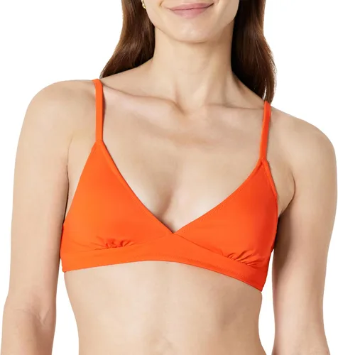Vista 7 de Amazon Essentials Traje de baño triangular para mujer con tirantes ajustables Rojo ladrillo.