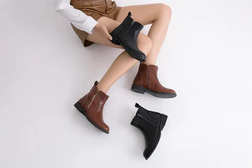 Vista 5 de Jeossy Botines 9008 para mujer, con cremallera, casuales, para otoño, para mujer