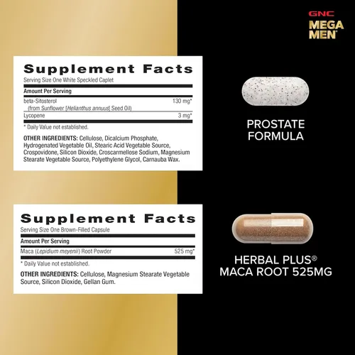 Vista 14 de GNC Mega Men Performance and Vitality Vitapak Program, nutrición completa conveniente, 5 productos en 1 paquete, circulación, flujo sanguíneo, salud