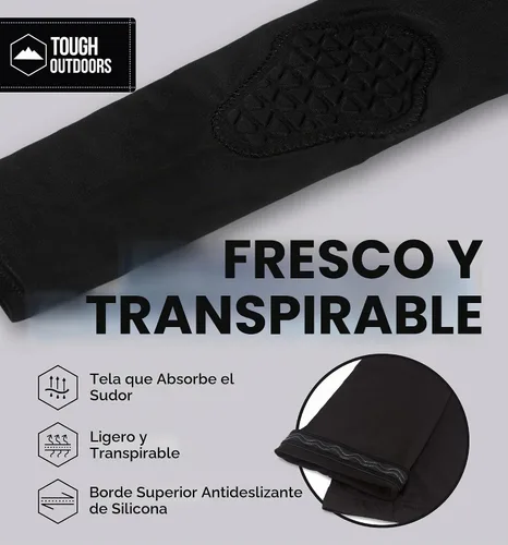 Vista 6 de Tough Outdoors Manga acolchada para el brazo, manga de codo acolchada, manga de brazo de baloncesto, manga para codo de voleibol, almohadilla