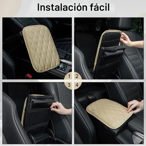 Vista 2 de Almohadilla universal para consola central de automóvil, funda impermeable universal para caja de asiento de reposabrazos de automóvil, protector