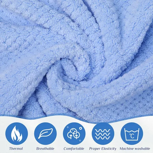 Vista 3 de 4 toallas envolventes para mujer, bata de spa con cierre ajustable, parte superior elástica, envoltura ligera para baño y ducha