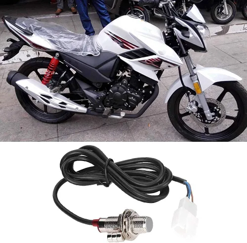 Vista 4 de Aramox Cable del velocímetro de la motocicleta de Digitaces, sensor del odómetro del tacómetro con 3 imanes