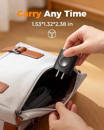 Vista 5 de TESSAN Bloques de carga para cargador de Apple Watch, bloque de cargador Negro