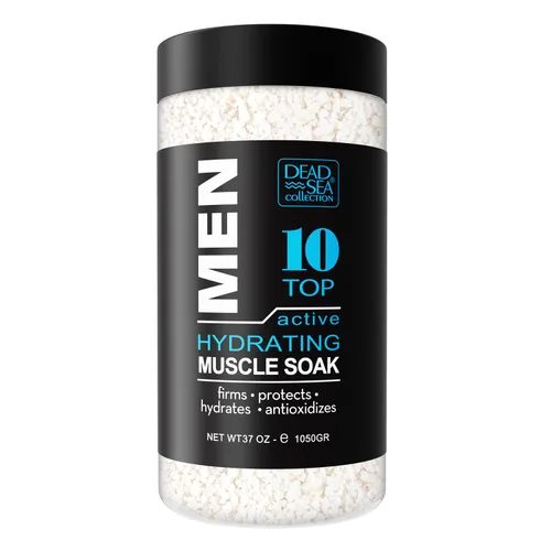 Vista 8 de Dead Sea Collection Sales de baño para hombres con aceite de madera de ámbar – baño de recuperación muscular – Sal pura del mar muerto para hombre