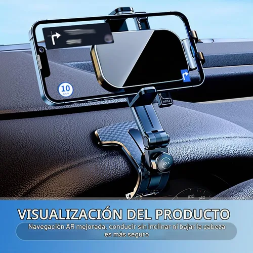 Vista 6 de Soporte universal para teléfono de automóvil, soporte de teléfono celular para salpicadero para tu automóvil, giratorio de 360 grados