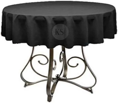 Vista 20 de Mantel redondo de poliéster de 72 pulgadas, disponible en más de 45 colores, ideal para restaurantes y superposiciones versátiles de eventos, elige