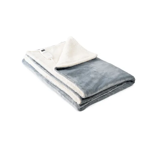 Vista 9 de Manta Eléctrica Heklet InnovaGoods Blanco Gris 130 x 180 cm 160 W