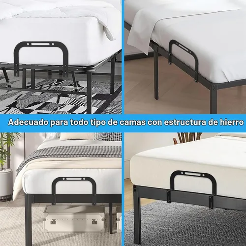 Vista 8 de YUOROS - Tapón deslizante para colchón, agarre de colchón antideslizante para marco de cama de metal, barra de retención para evitar que