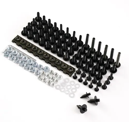 Vista 2 de Kit de pernos de carenado, tornillos, tuercas, arandelas, clips, kits de montaje de pernos de motocicleta, aptos para Yamaha R6 05 2006 2007 Perno