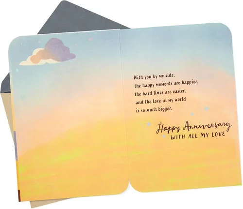 Vista 2 de Hallmark Tarjeta de aniversario para marido o novio (Hombre que amo)
