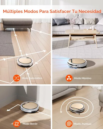 Vista 4 de ILIFE V5s Plus - Robot aspirador y trapeador combinado con Wi-Fi/App/Alexa, aspiradora robótica automática de carga automática, delgada