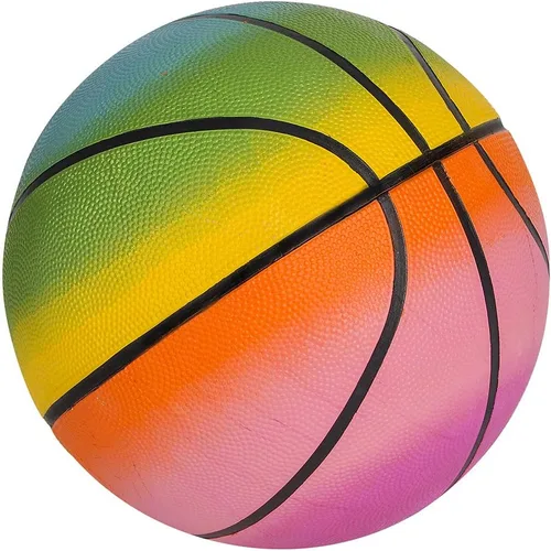 Vista 2 de Rhode Island Novelty Baloncesto arcoíris de 9.5 pulgadas uno por pedido