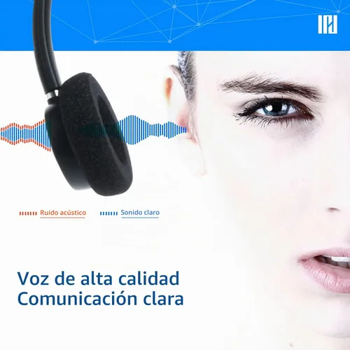 Vista 5 de IPD IPH-160 Auriculares para teléfono con micrófono con cancelación de 160-BL-ESPUMA