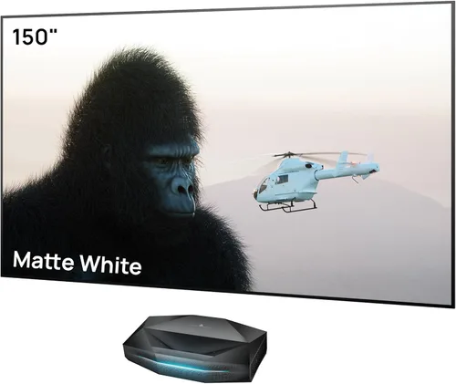 Vista 13 de AWOL Aetherion Pro 4K 3D proyector de tiro ultra corto y paquete de pantalla de proyector blanco mate de 120 pulgadas (Aetherion Pro y MW-120)