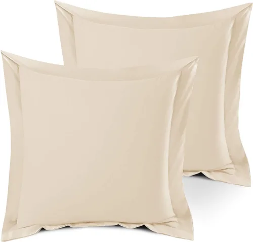 Vista 64 de Nestl Juego de 2 fundas tipo sham de almohada suaves - Fundas de almohada de microfibra de doble cepillado - Fundas de almohada de cama premium