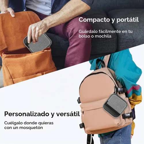 Vista 7 de FINPAC Funda de cargador para MacBook, pequeña bolsa organizadora Negro y gris