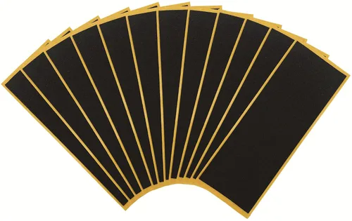 Vista 7 de Cinta de agarre de espuma para diapasón, cinta antiderrapante para monopatín de dedo 40mmX110mm (8 piezas negras 4 piezas blancas)