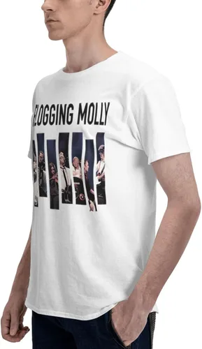 Vista 6 de Camisetas de algodón para hombre, estilo casual, para campamento, manga corta, para temporada completa
