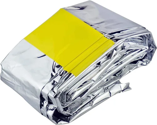 Vista 2 de Manta para dormir Emergency Survival Mylar - Paquete de 2