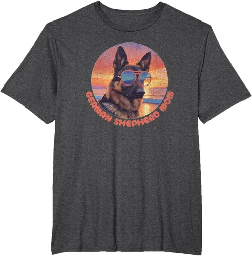 Vista 13 de Divertida camiseta de pastor alemán mamá, GSD Schäferhund, mamá, mamá, Negro