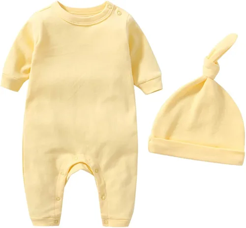 Vista 3 de Infant Layette Gift Outfit 6 Piece Orangic Cotton Clothes & Accessories Set