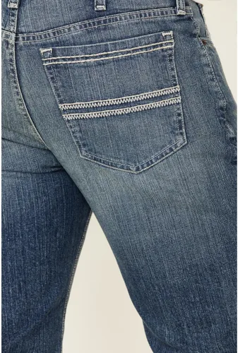 Vista 4 de Cinch Jeans de etiqueta plateada de lavado medio para hombre, plateado, 38 x 36