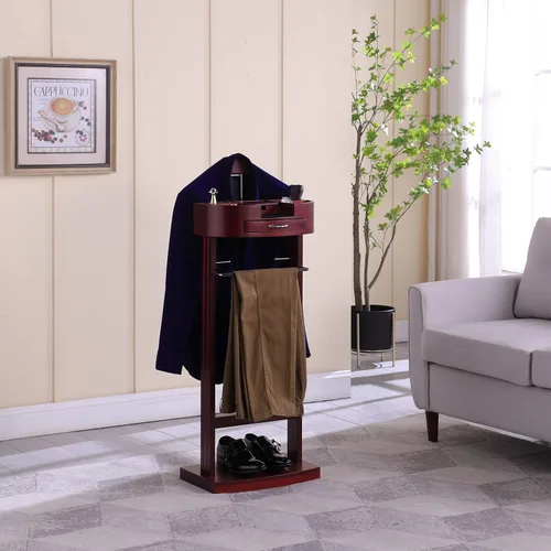 Vista 6 de Proman Products VL16646 Valet Stand, Caoba