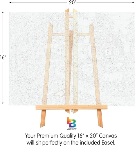 Vista 9 de Ledgebay Pintura por números para adultos: kit de pintura numérica de principiante a avanzado, divertidos proyectos de manualidades y manualidades