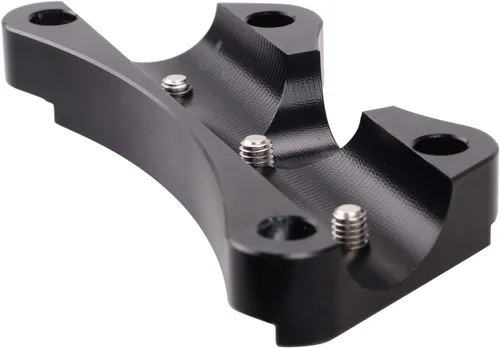 Vista 6 de Abrazadera de manillar de motocicleta negra Abrazadera superior de manillar de 1 pulgada para modelos Harley Touring 1997-2023