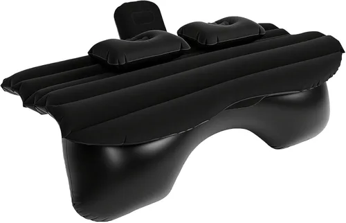 Vista 3 de Car Air Mattress Back Seat 53.15 x 33.46in PVC Flocking (Black)
