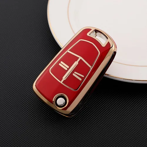 Vista 5 de Fashion TPU Car Flip Key Case Cover Shell Fob, for Vauhxall for Opel Astra H Corsa D Insignia Vectra Zafira Signum Car Accessories