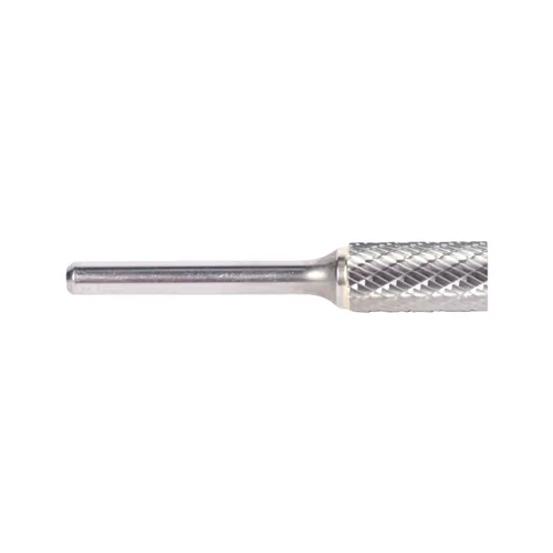 Vista 2 de Drill America SA-1 Rebaba de carburo/lima giratoria cilíndrica de doble corte para amoladora de troquel de 1/4" de diámetro x 5/8" de longitud