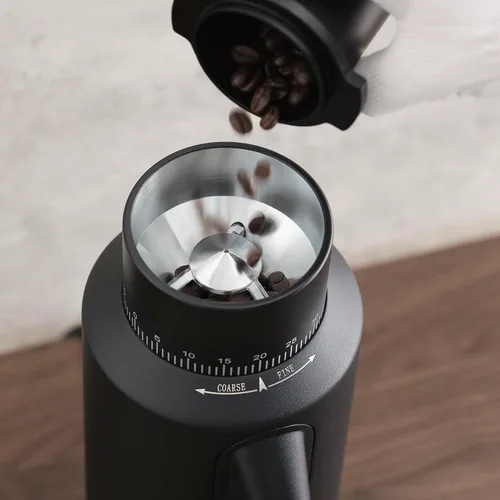 Vista 5 de beanglass T64 Molinillo de Café de Dosis Única, Molinillo Eléctrico de Espresso de Burrs Planos de 64mm (Negro)