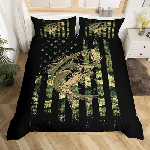 Vista 19 de Feelyou Juego de ropa de cama con patrón de sushi, funda de edredón de estilo japonés para niños, niñas, adolescentes, funda de edredón con temática