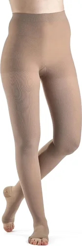 Vista 6 de SIGVARIS Pantimedias DYNAVEN Open Toe para mujer 30-40mmHg - Negro - Pequeño Largo