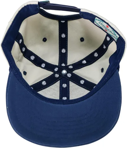 Vista 6 de Sendero Provisions Co. Parche bordado All Hat No Cattle Snapback Sombrero blanco roto, talla única, Blanco sucio